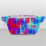Red blue messy stripes                                                     Waist Bag
