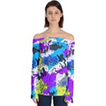 Shaky shapes                                                       Off Shoulder Long Sleeve Top