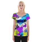 Shaky shapes                                                          Women s Cap Sleeve Top