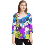 Shaky shapes                                                          Chiffon Quarter Sleeve Blouse