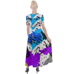 Button Up Short Sleeve Maxi Dress 