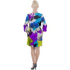 Open Neck Shift Dress 