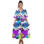 Shaky shapes                                                            Kimono Sleeve Boho Dress