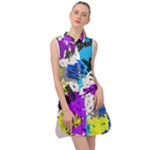 Shaky shapes                                                             Sleeveless Shirt Dress