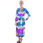 Shaky shapes                                                            Velvet Maxi Wrap Dress