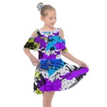 Shaky shapes                                                       Kids  Shoulder Cutout Chiffon Dress