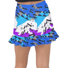 Fishtail Mini Chiffon Skirt 