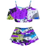 Shaky shapes                                                       Kids  Off Shoulder Skirt Bikini