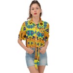 Tribal pattern                                                          Tie Front Shirt
