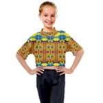 Tribal pattern                                                        Kids Mock Neck Tee
