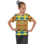 Tribal pattern                                                       Kids  Mesh Piece Tee