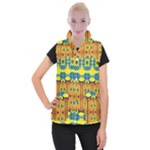 Tribal pattern                                                       Women s Button Up Puffer Vest