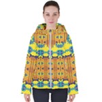 Tribal pattern                                                         Women s Hooded Puffer Jacket