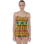 Tribal pattern                                                         Babydoll Tankini Set