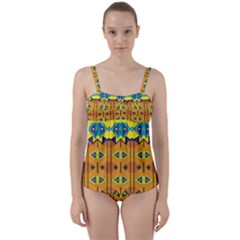 Twist Front Tankini Set 