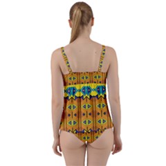 Twist Front Tankini Set 