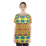 Tribal pattern                                                              Skirt Hem Sports Top