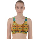 Tribal pattern                                                             Back Weave Sports Bra
