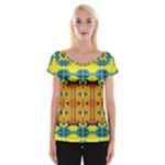 Tribal pattern                                                          Women s Cap Sleeve Top