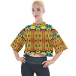 Tribal pattern                                                        Mock Neck Tee