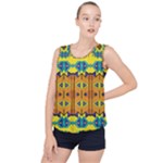 Tribal pattern                                                          Bubble Hem Chiffon Tank Top