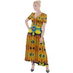 Tribal pattern                                                             Button Up Short Sleeve Maxi Dress