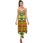 Tribal pattern                                                           Halter Tie Back Dress