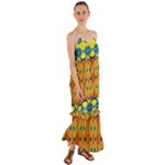 Tribal pattern                                                             Cami Maxi Ruffle Chiffon Dress