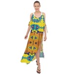 Tribal pattern                                                            Maxi Chiffon Cover Up Dress