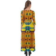 Button Up Boho Maxi Dress 