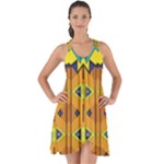 Tribal pattern                                                             Show Some Back Chiffon Dress