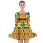 Tribal pattern                                                          Long Sleeve Skater Dress
