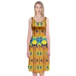 Tribal pattern                                                         Midi Sleeveless Dress