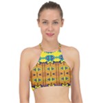 Tribal pattern                                                         Racer Front Bikini Top