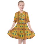 Tribal pattern                                                       Kids  All Frills Chiffon Dress