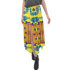 Velour Split Maxi Skirt 