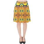 Tribal pattern                                                         Velvet High Waist Skirt