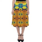 Tribal pattern                                                         Folding Skater Skirt