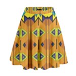 Tribal pattern                                                            High Waist Skirt