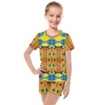 Tribal pattern                                                          Kids  Mesh Tee and Shorts Set