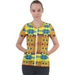 Tribal pattern                                                         Short Sleeve Zip Up Jacket