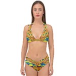 Tribal pattern                                                          Double Strap Halter Bikini Set
