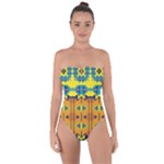 Tribal pattern                                                         Tie Back One Piece Swimsuit