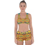 Tribal pattern                                                         Racerback Boyleg Bikini Set