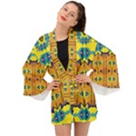 Tribal pattern                                                       Long Sleeve Kimono