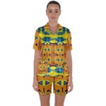 Tribal pattern                                                       Satin Short Sleeve Pyjamas Set