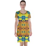 Tribal pattern                                                          Short Sleeve Nightdress