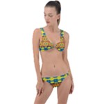 Tribal pattern                                                          Ring Detail Crop Bikini Set