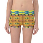 Tribal pattern                                                          Boyleg Bikini Bottoms