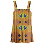 Tribal pattern                                                        Kids  Layered Skirt Swimsuit